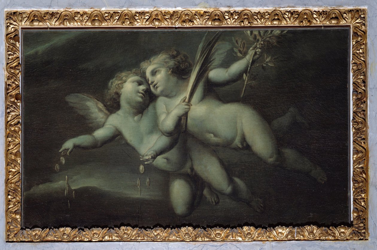 Putti (Pintura monocroma, después de 1783) de Carlo Giuseppe Ratti