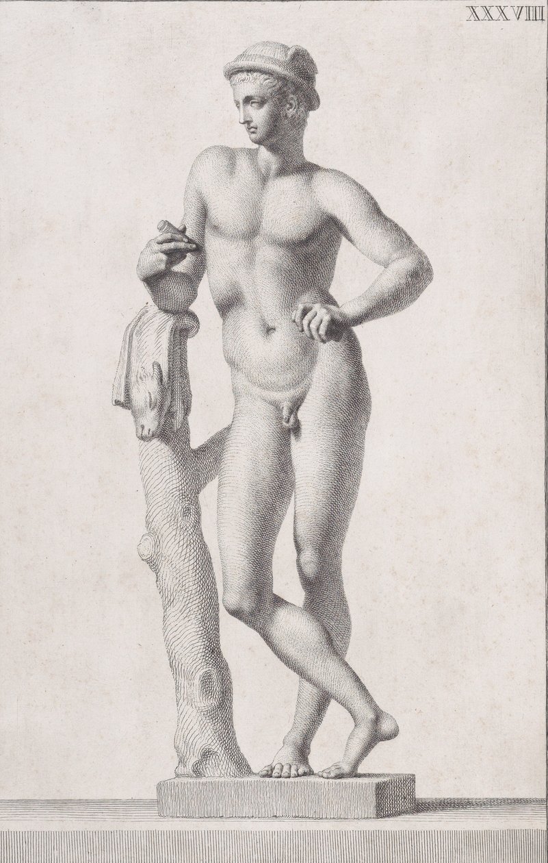Estatua de Mercurio, 1734 de Carlo Gregori