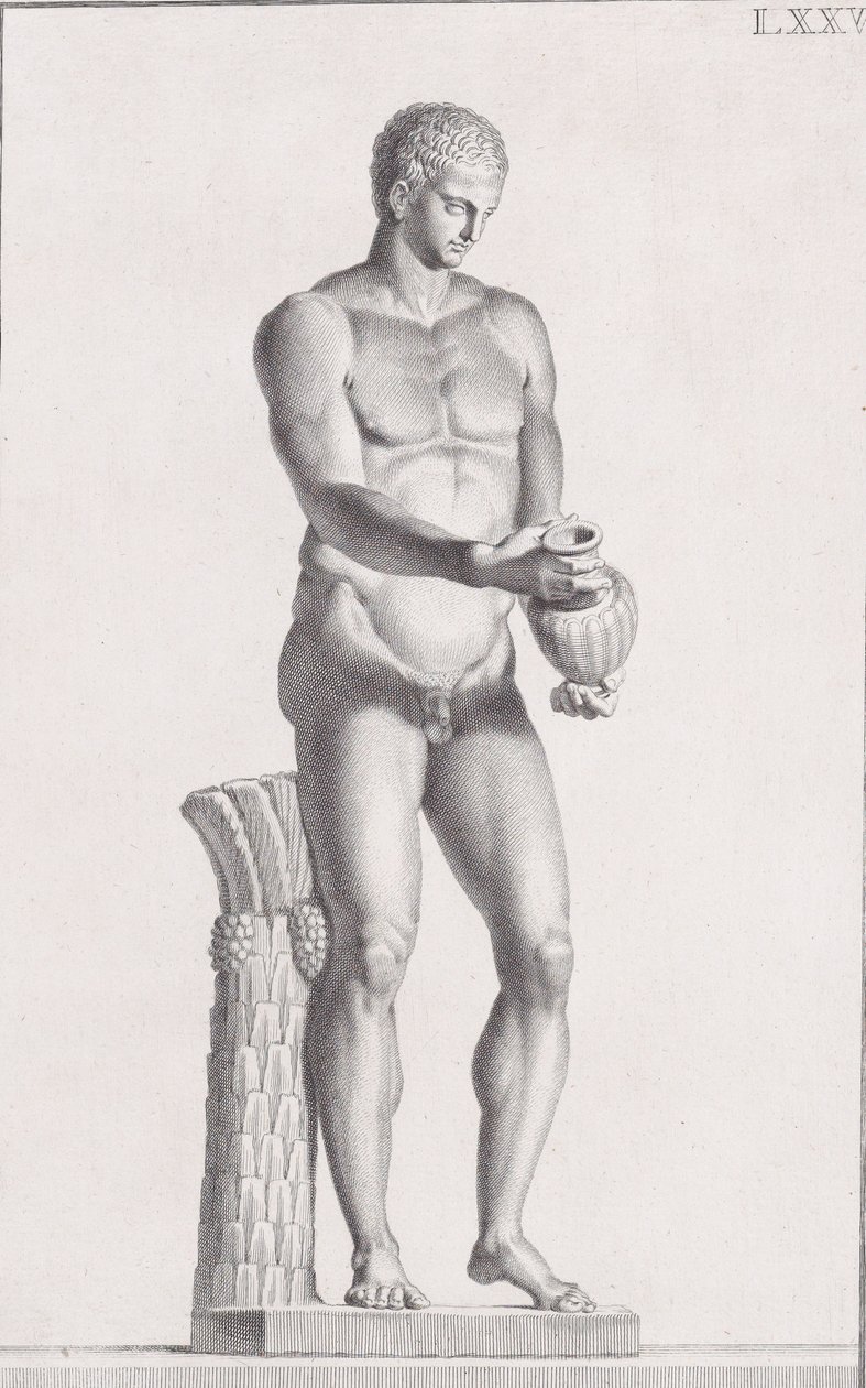 Estatua de un atleta masculino, 1734 de Carlo Gregori
