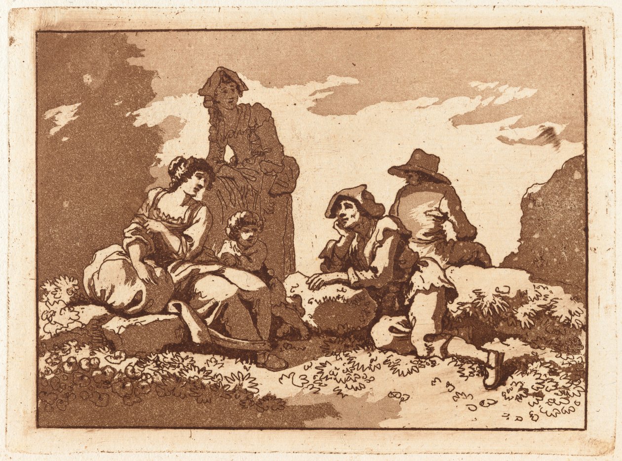 Familia en descanso de Carlo Labruzzi