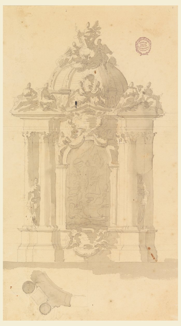 Diseño para un Altar de Carlo Marchionni