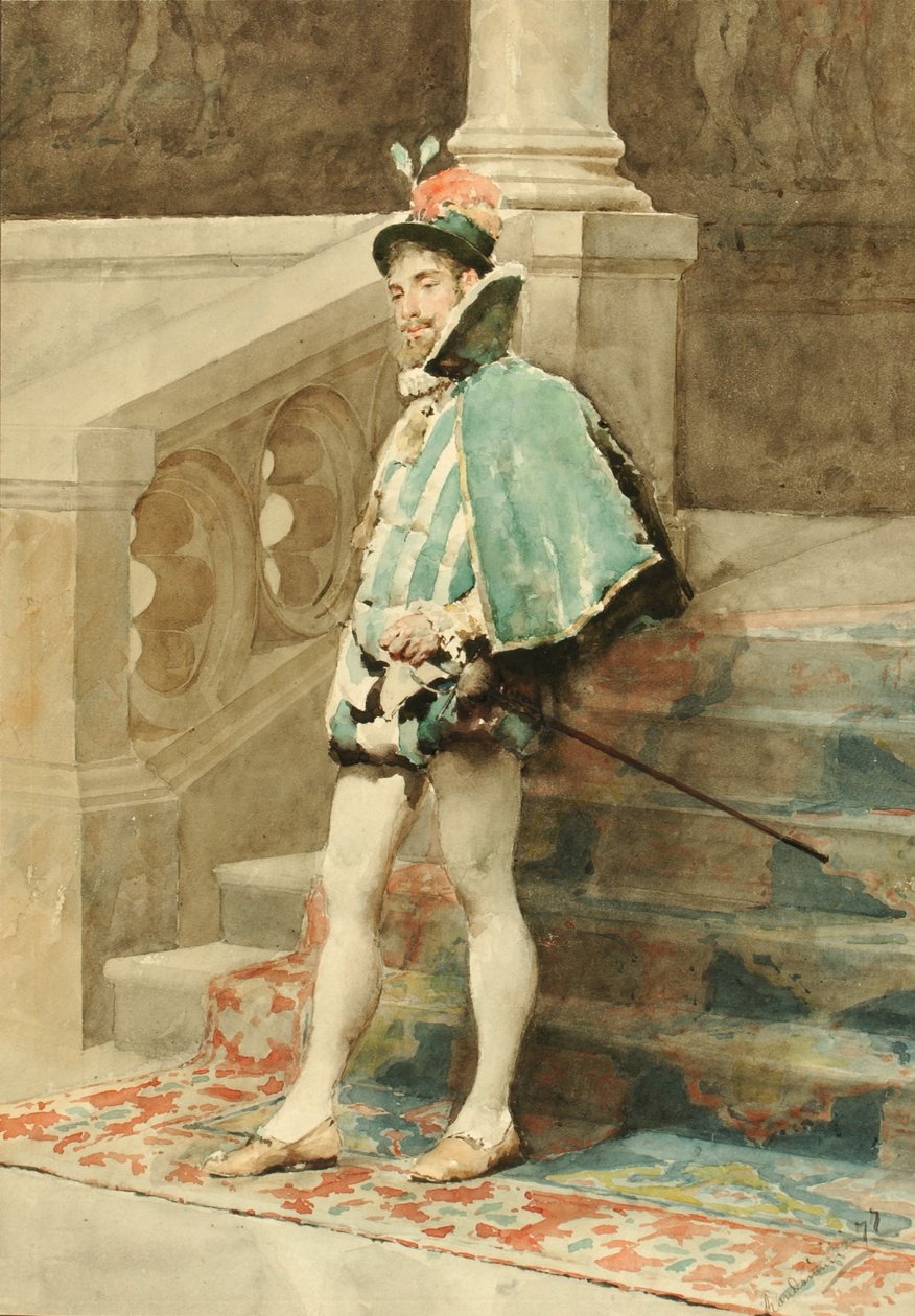 Estudio de un cortesano de Carlo Randanini