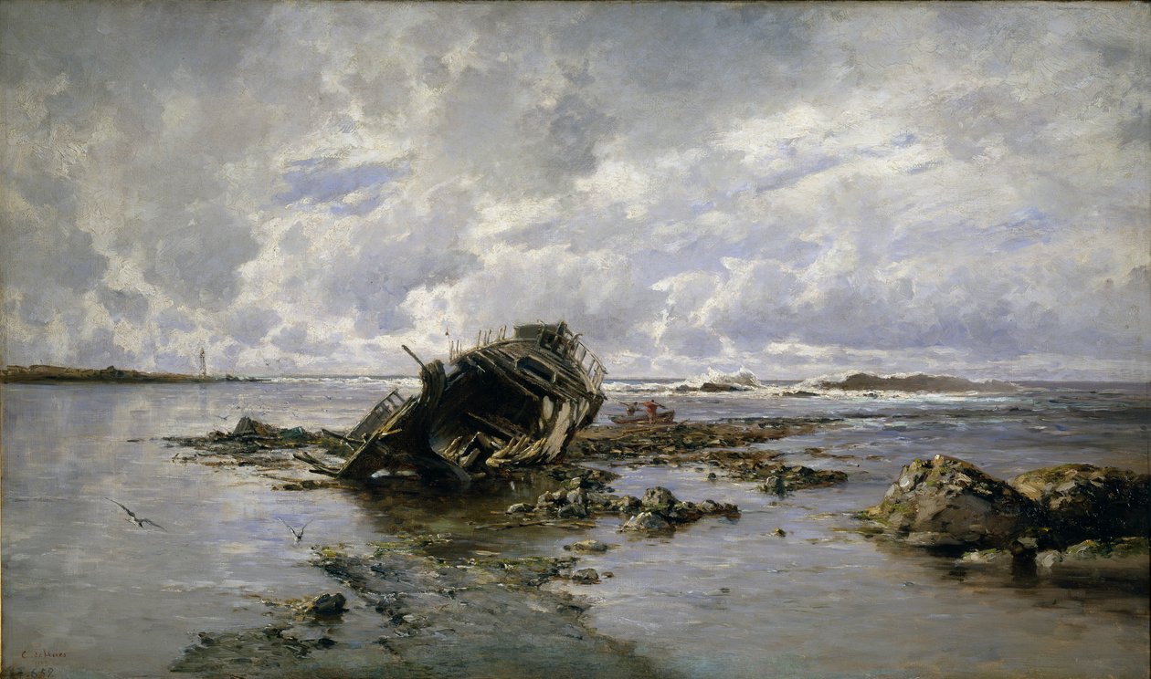  Un barco naufragado de Carlos de Haes
