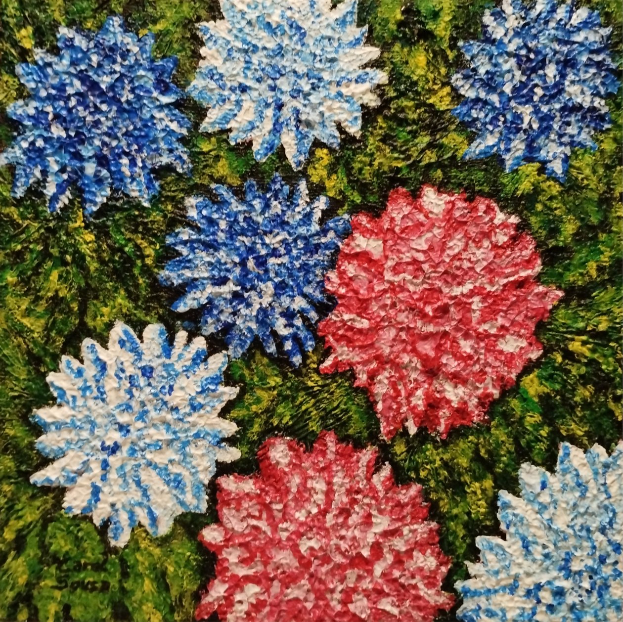 Flores entre la hierba de Carol Sousa Cuello