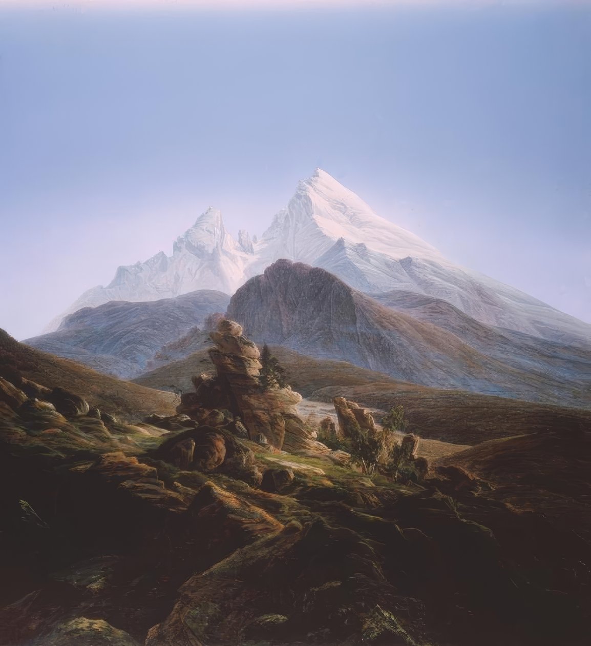 El Watzmann de Caspar David Friedrich
