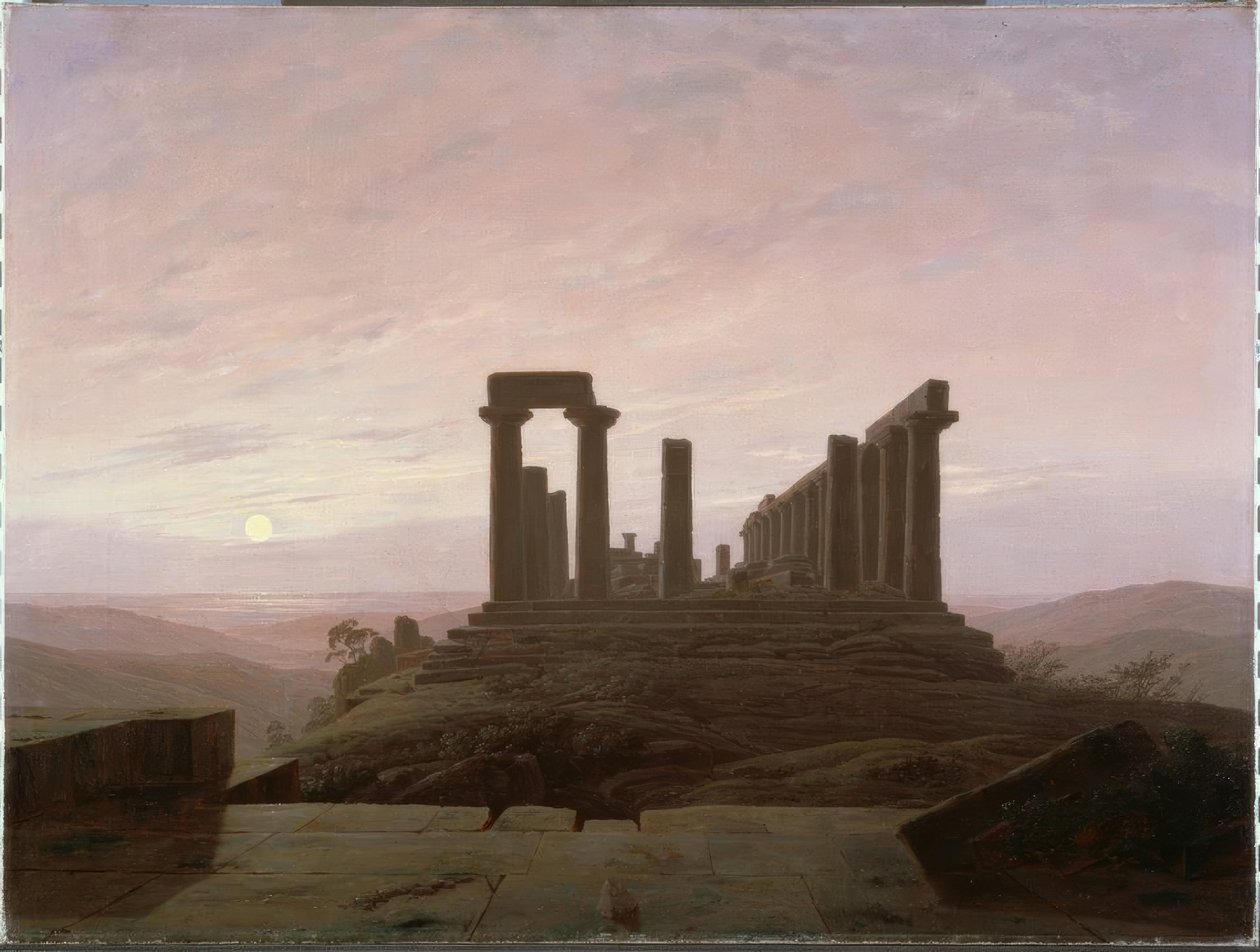 Templo de Juno en Agrigento de Caspar David Friedrich