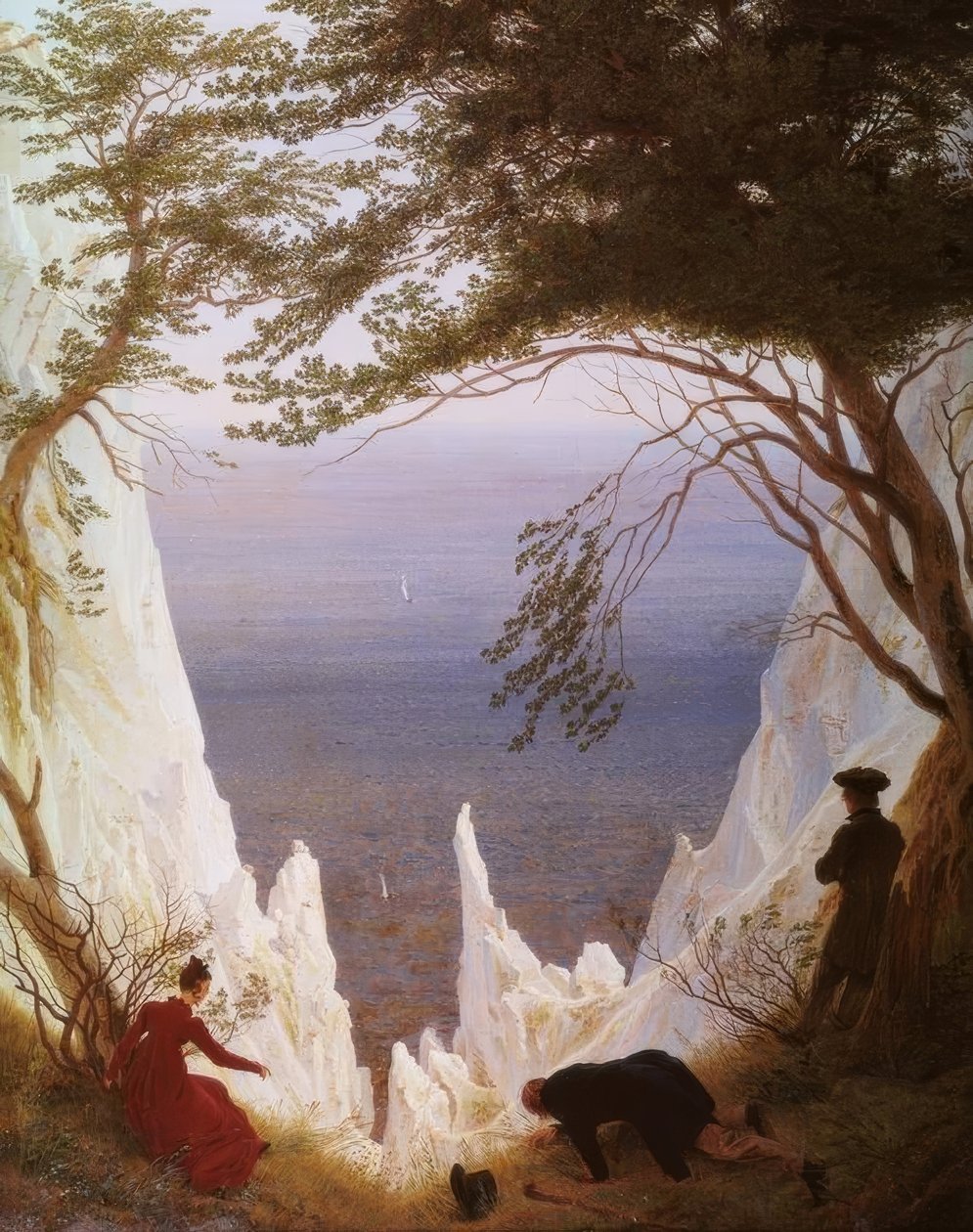 Acantilados de tiza en Rügen de Caspar David Friedrich