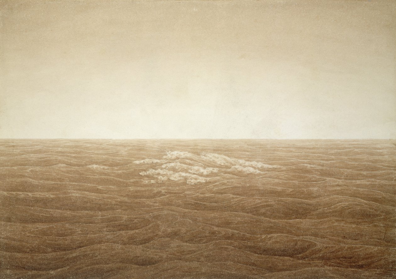 Mar al amanecer, 1828 de Caspar David Friedrich