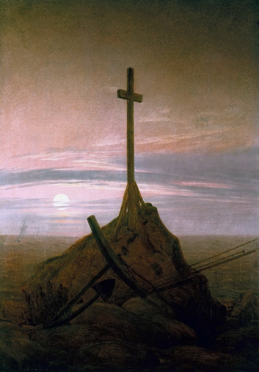 La cruz junto al Báltico de Caspar David Friedrich