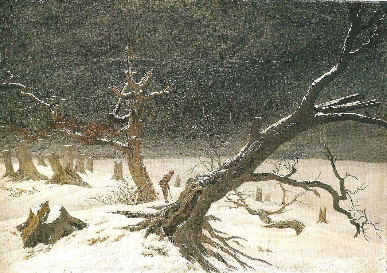 Paisaje invernal I de Caspar David Friedrich