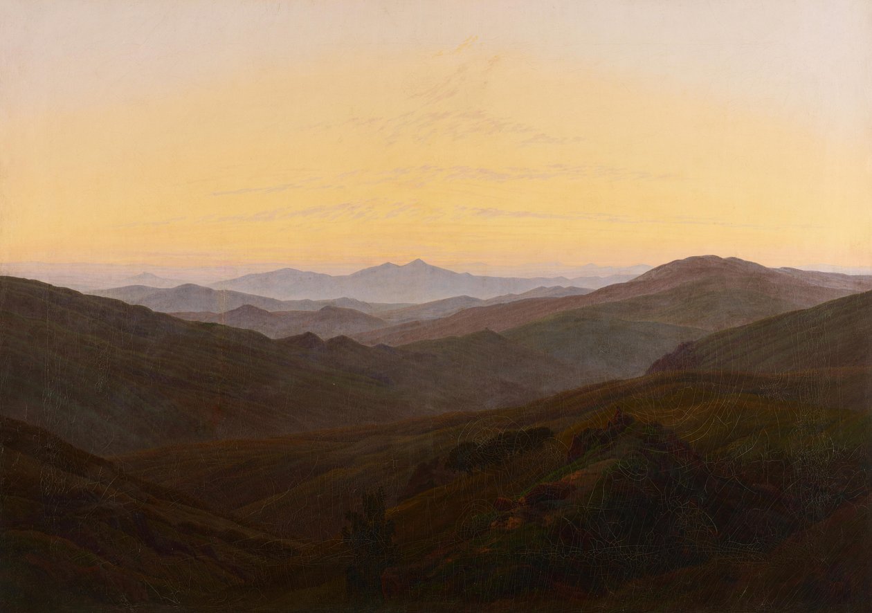 Alemán: The Giant Mountains Montañas gigantes de Caspar David Friedrich