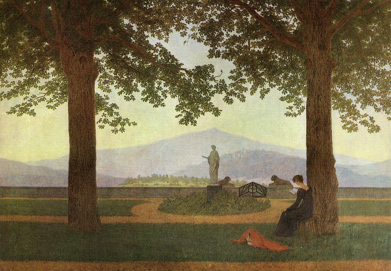 Alemán: Gartenterrasse La terraza del jardín de Caspar David Friedrich