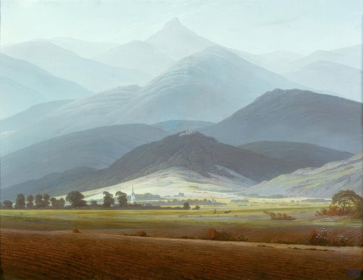 Paisaje de los Montes Gigantes de Caspar David Friedrich