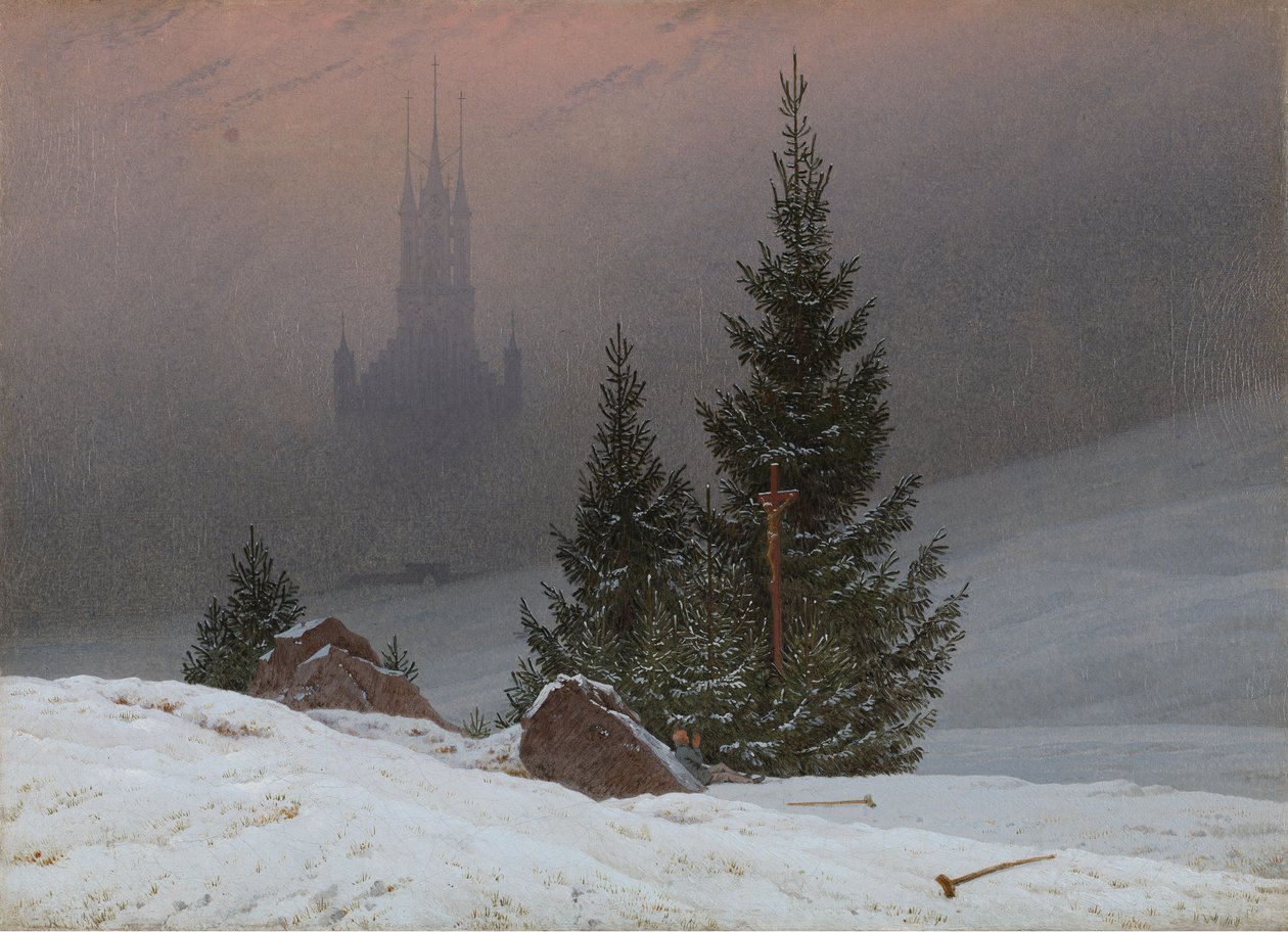 Paisaje de invierno de Caspar David Friedrich