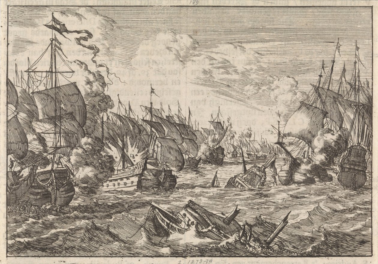 Batalla de Solebay, 1672 de Caspar Luyken