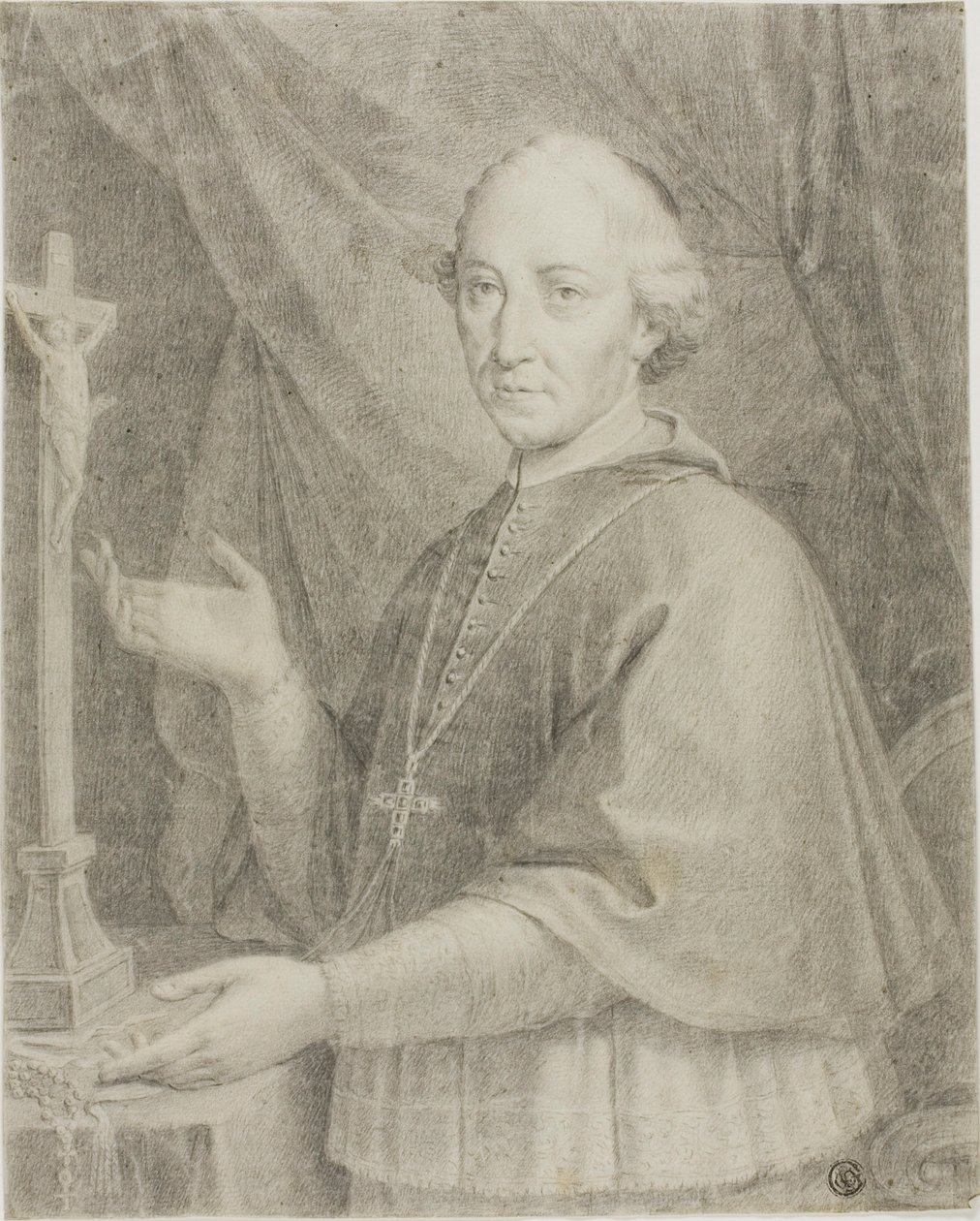 Retrato de eclesiástico de Caspar Netscher
