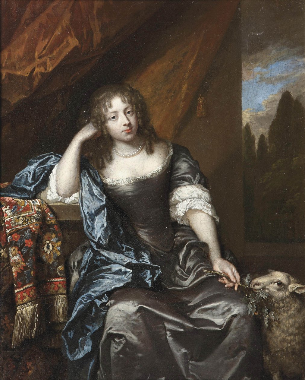Retrato de una mujer desconocida de Caspar Netscher