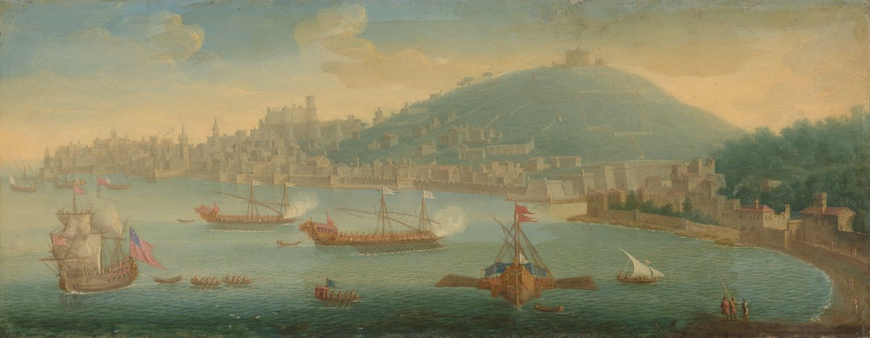 Vista de Nápoles de Caspar van Wittel (circle of)