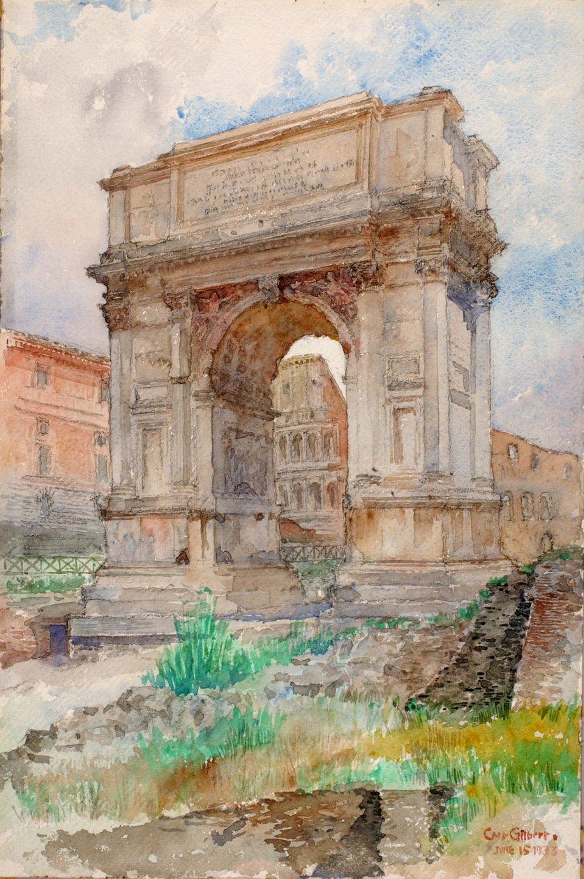 Arco de Tito, Roma, 1933 de Cass Gilbert