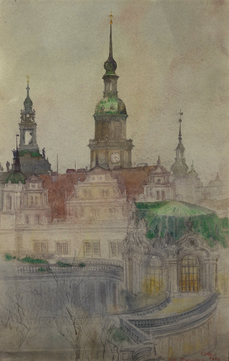 Las torres de Zwinger, Dresde de Cass Gilbert