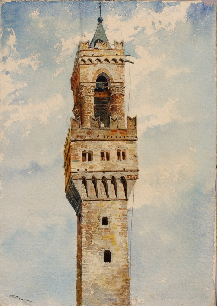 Torre del Palazzo Vecchio, Florencia, Italia de Cass Gilbert