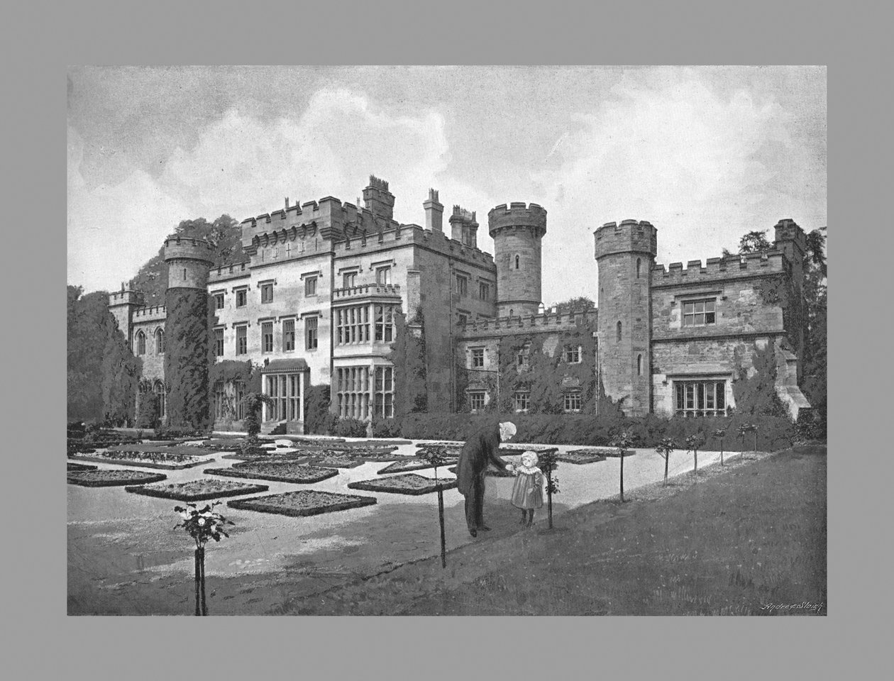 Castillo de Hawarden, c1900 de Catherall and Pritchard