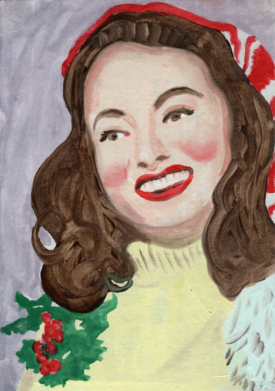 Ann 2, 2023 (óleo sobre papel) de Cathy Lomax