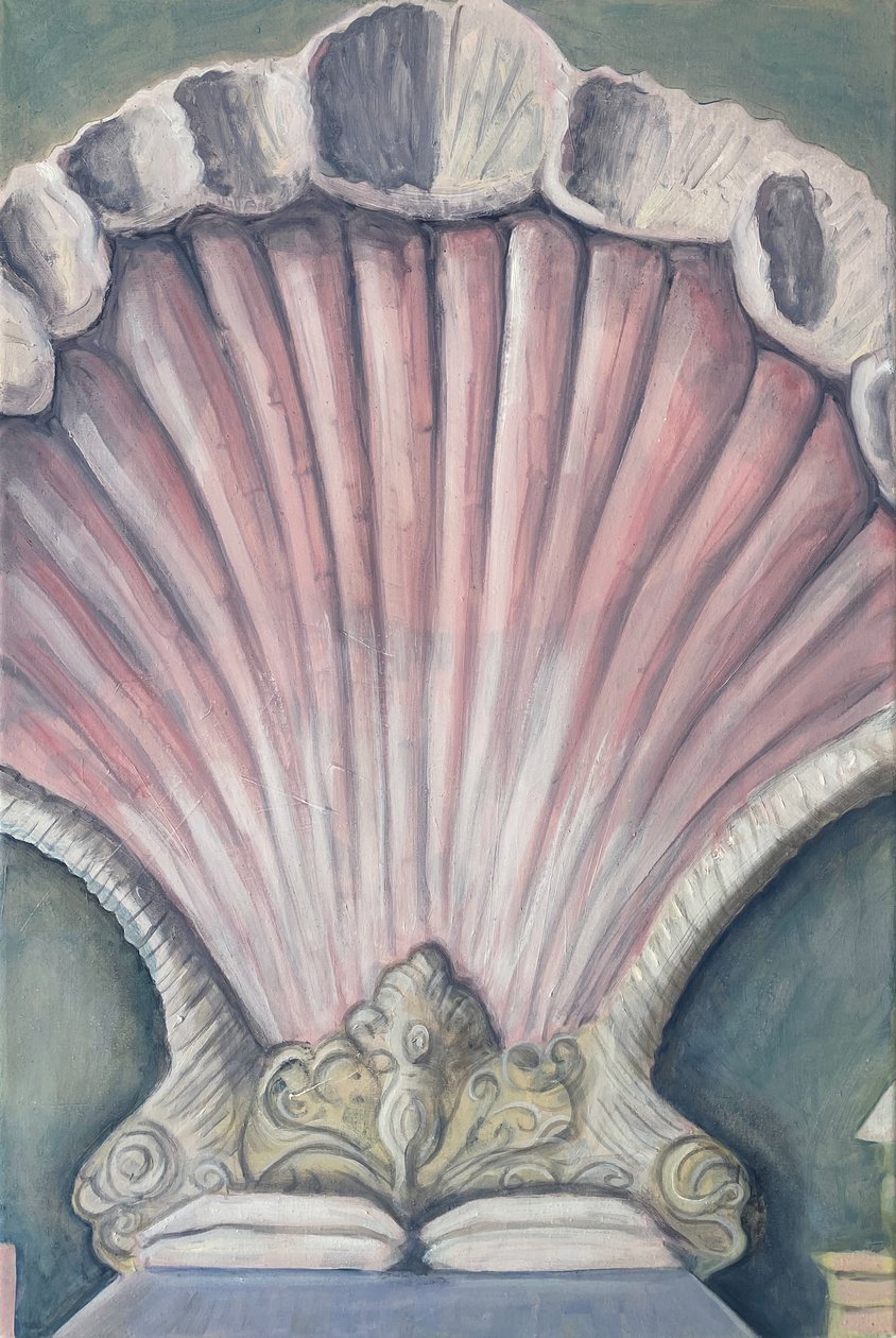 Venus Bed, 2023 (óleo sobre lino) de Cathy Lomax