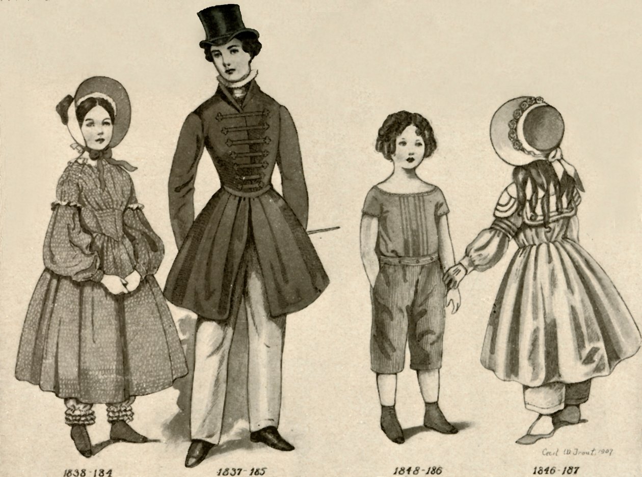 Ropa infantil de 1830-1850, 1907, 1937 de Cecil W. Trout