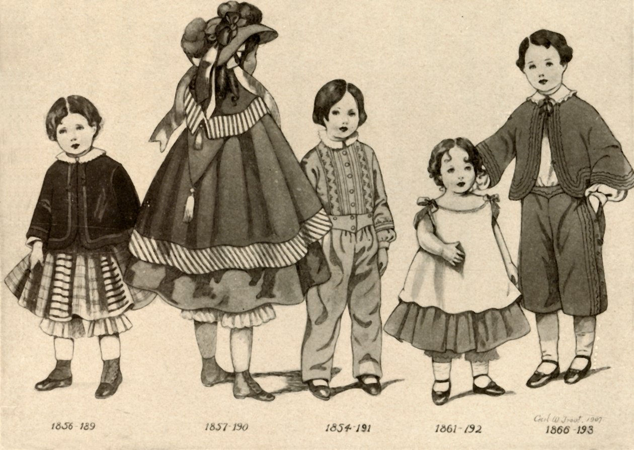 Ropa infantil de 1850-1860, 1907, 1937 de Cecil W. Trout