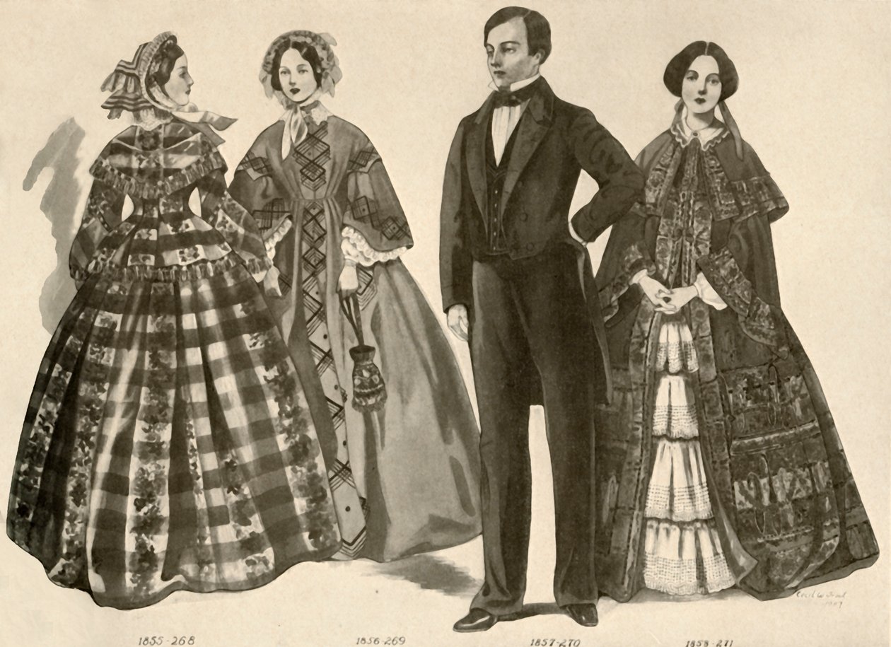 Ropa de 1850-1856, 1907, 1937 de Cecil W. Trout