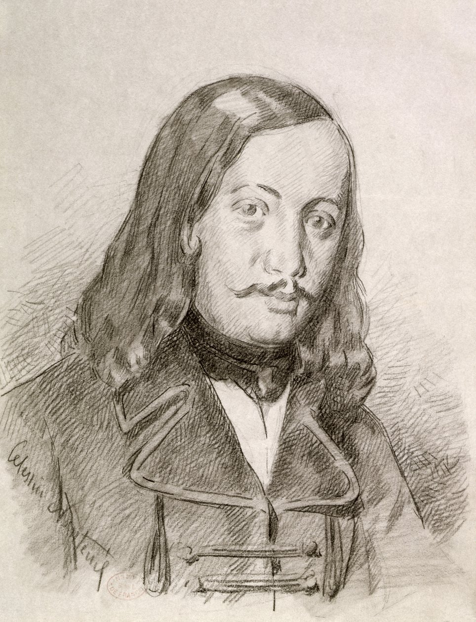 Théophile Gautier (1811-72) de Celestin Francois Nanteuil