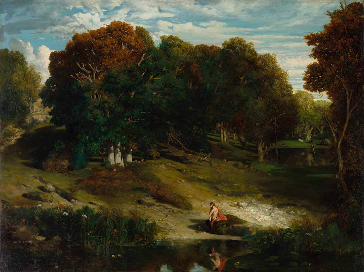 En el Bosque, 1841 de Celestin Francois Nanteuil