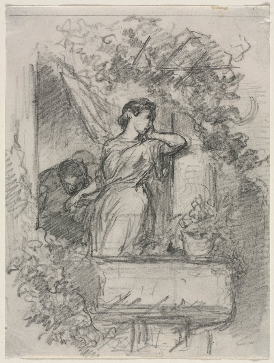 En el balcón de Celestin Francois Nanteuil