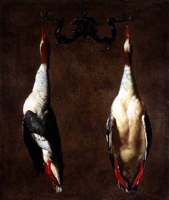 Dos patos salvajes colgando de Cesare Dandini