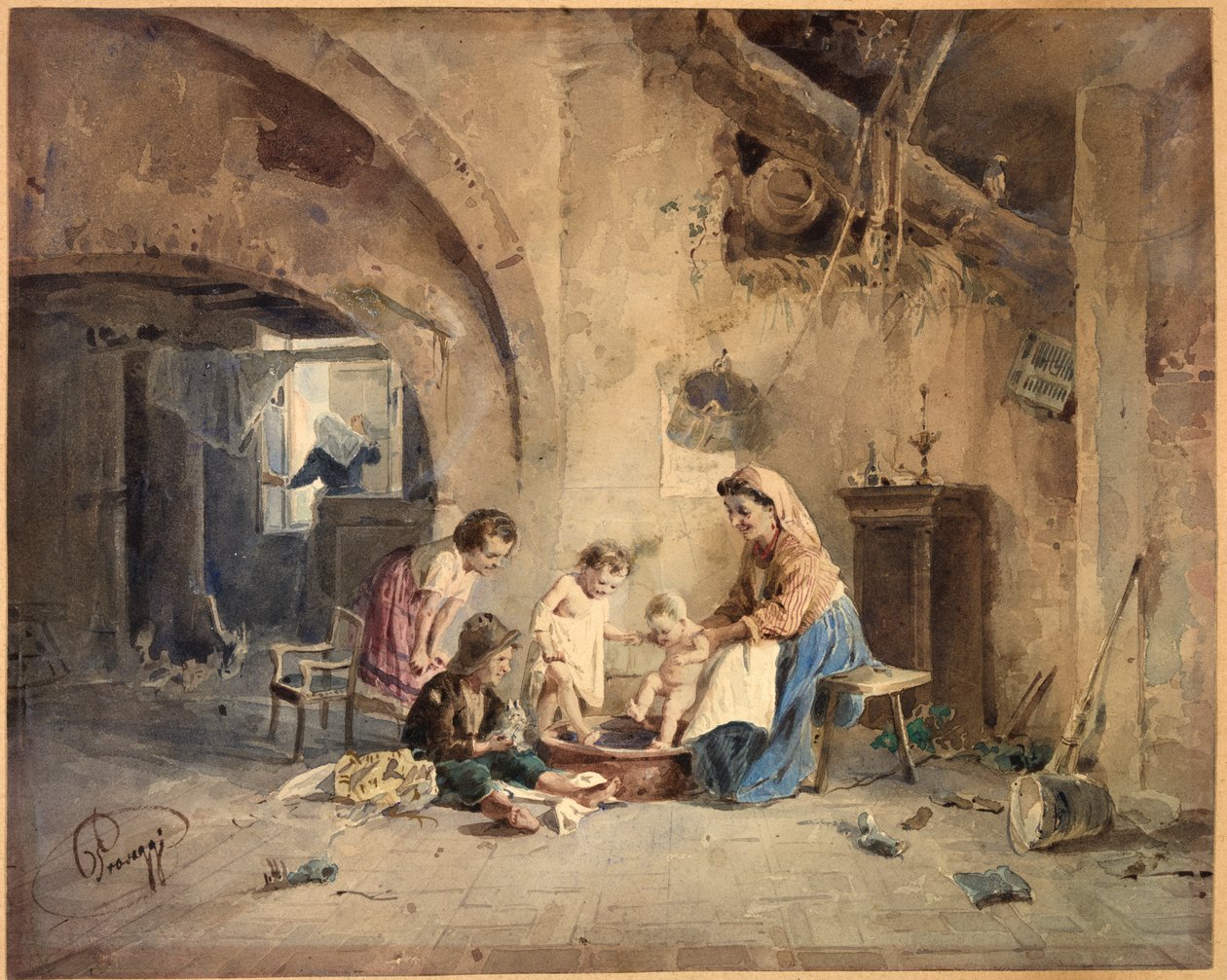 El baño, siglo XIX de Cesare Provaggi