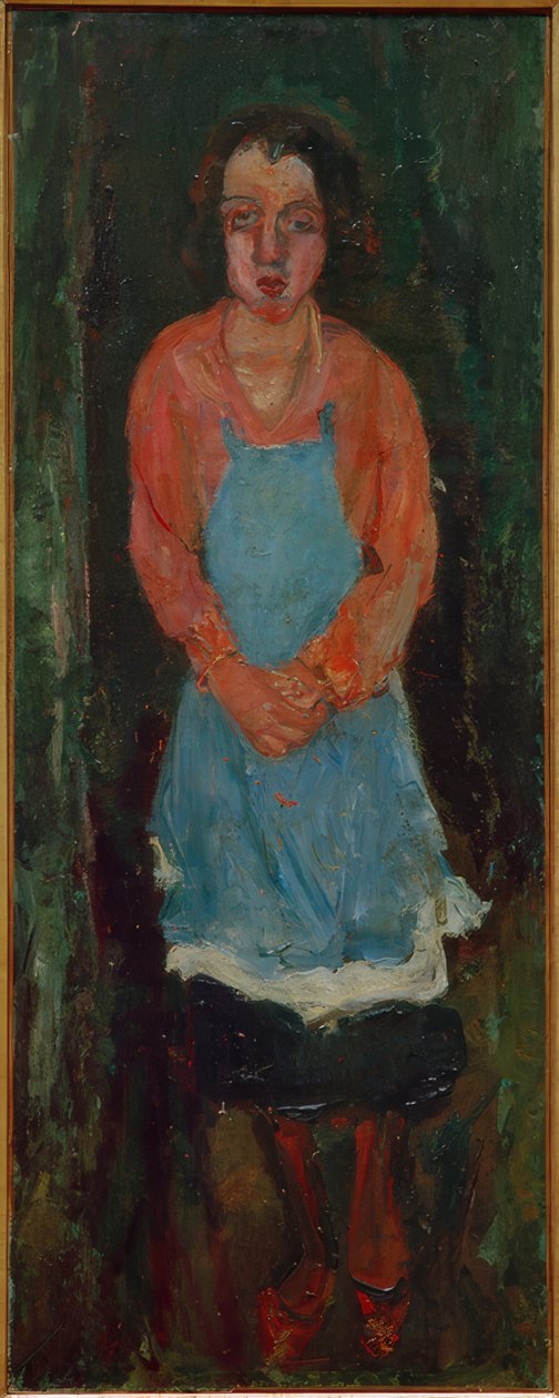 Cocinera con delantal azul de Chaim Soutine
