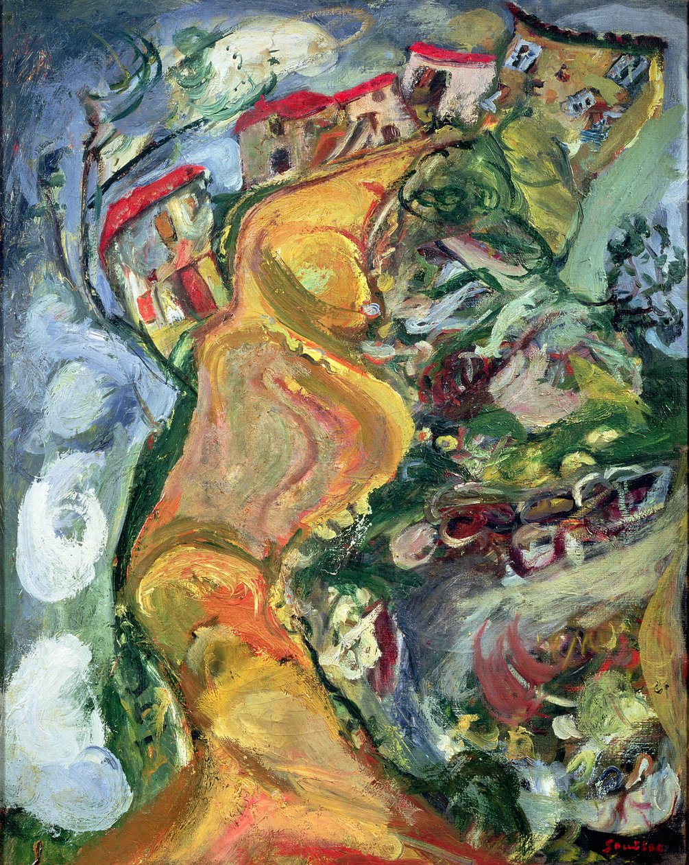 El camino a Cagnes, 1924 de Chaim Soutine