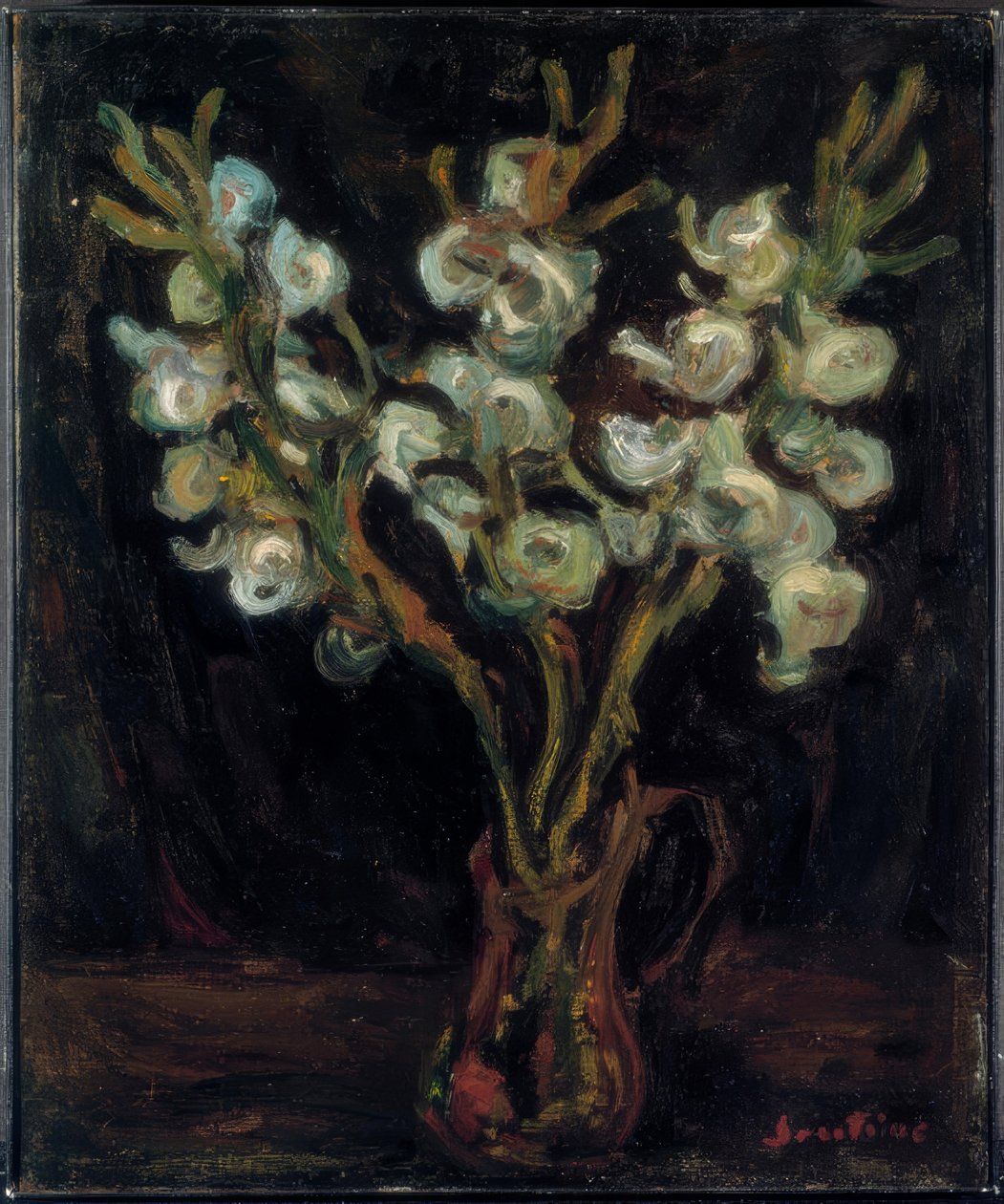 Gladiolos azules de Chaim Soutine