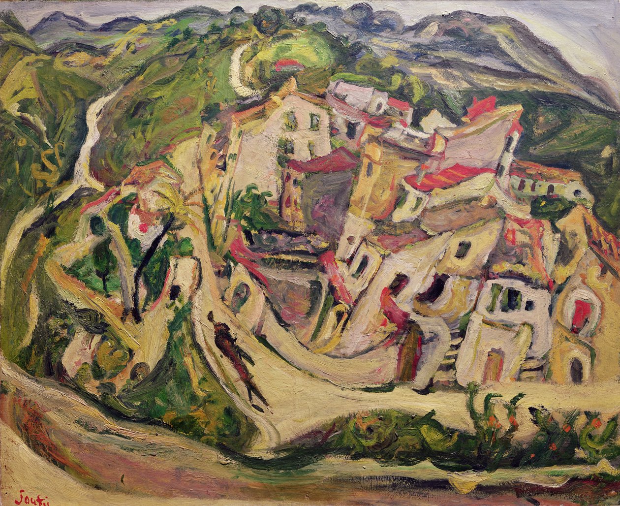 Casas en Cagnes, 1923 de Chaim Soutine