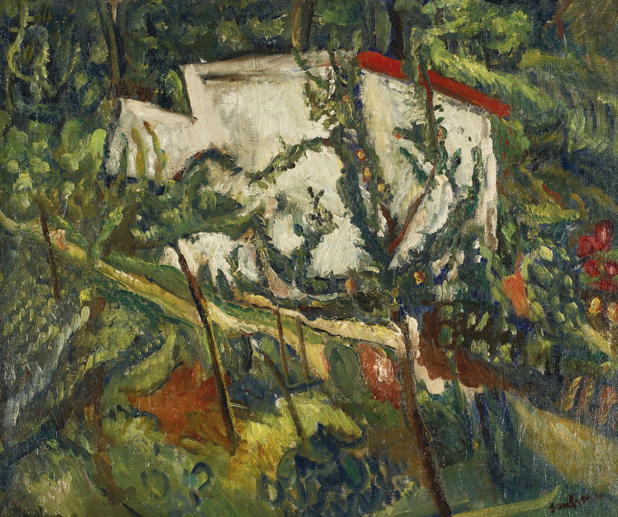 Maison de Clamart, c. 1918 de Chaim Soutine