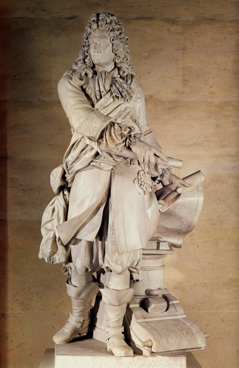 Estatua de Sebastien Le Prestre de Vauban de Charles Antoine Bridan
