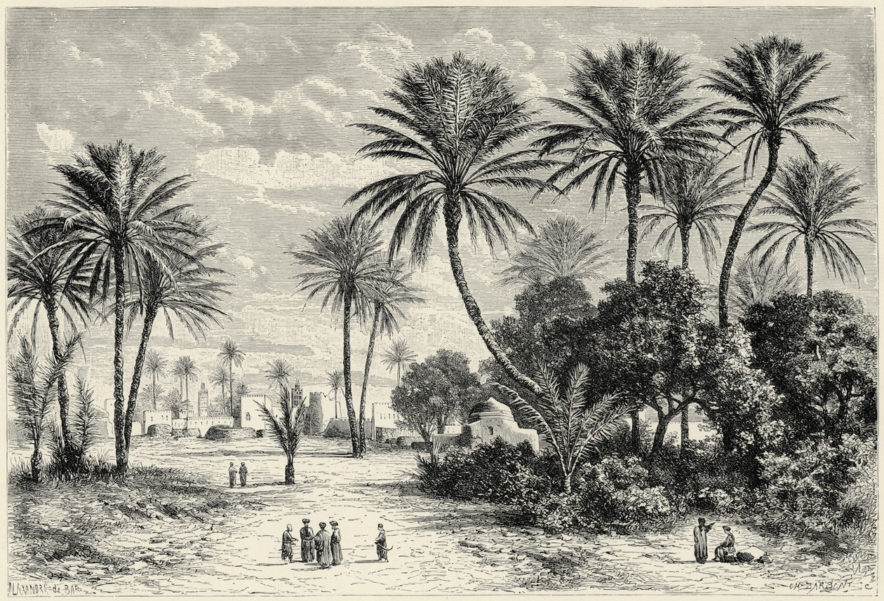Oasis de Gafsa: Túnez de Charles Barbant