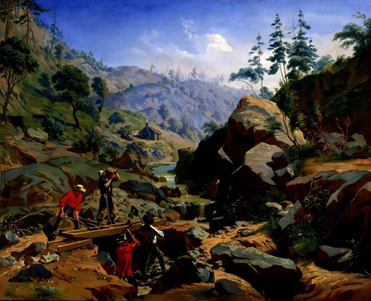 Mineros en las Sierras de Charles Christian Nahl