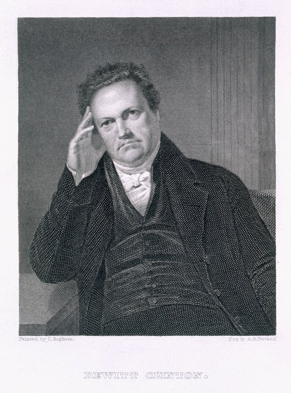 DeWitt Clinton, grabado por Asher Brown Durand de Charles Cromwell Ingham