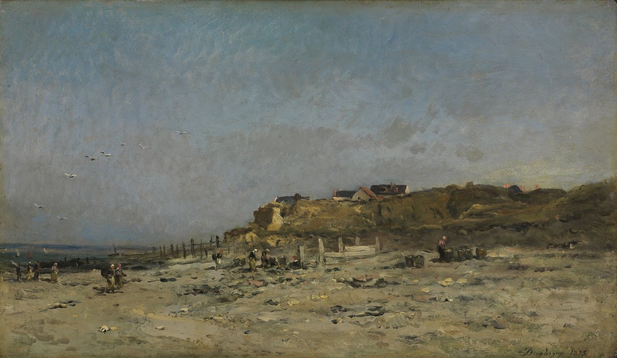 Playa de Villerville, Normandía, 1875 de Charles Francois Daubigny
