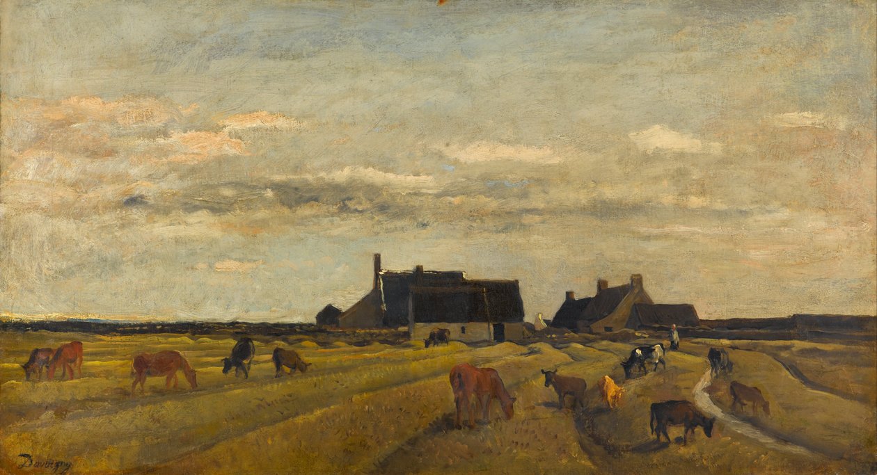 Granja en Kerity, Bretaña de Charles Francois Daubigny
