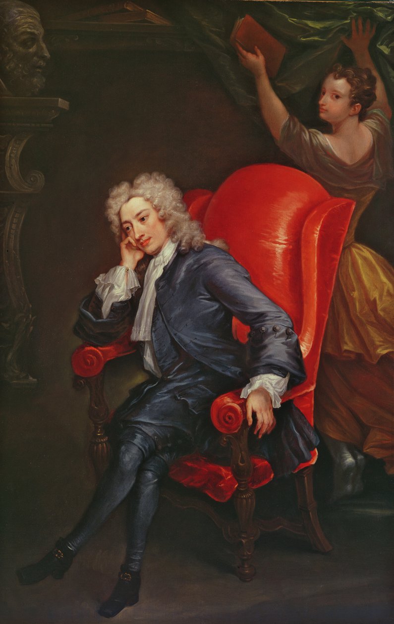 Retrato de Alexander Pope (1688-1744) c.1713-15 de Charles Jervas