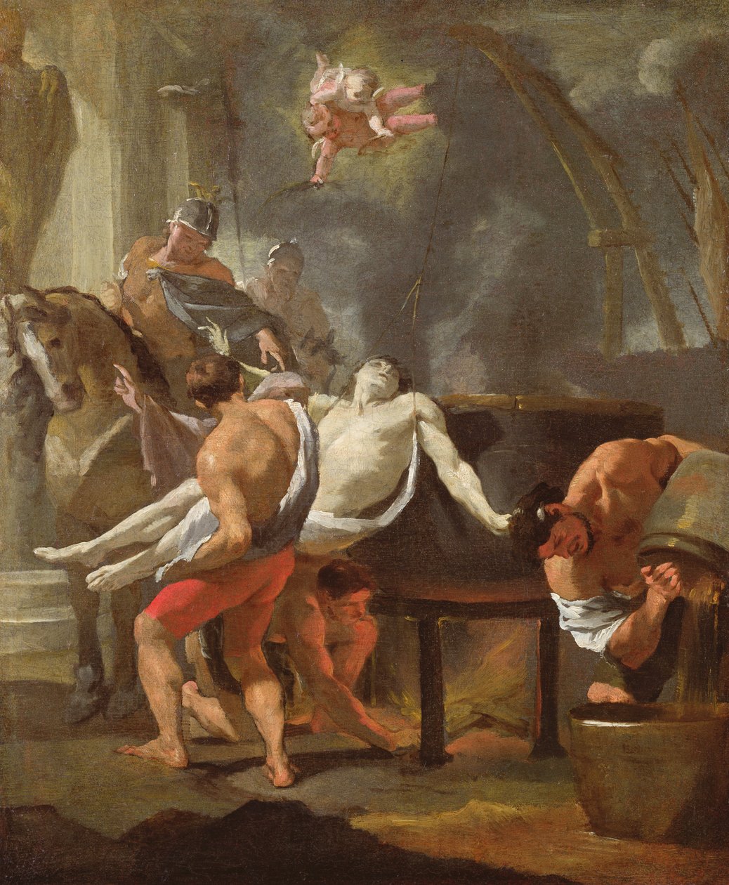 Un boceto del martirio de San Juan Evangelista, 1641 de Charles Le Brun