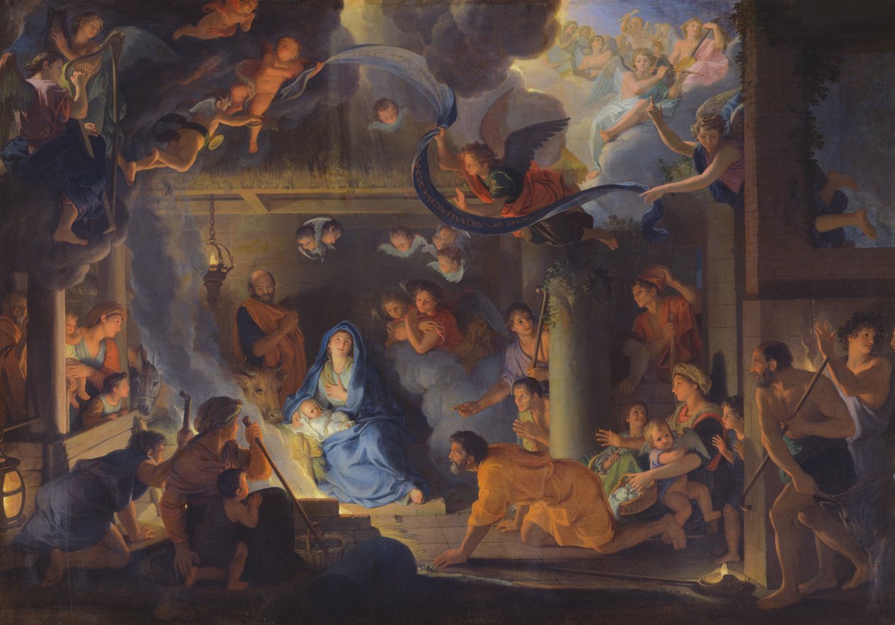 Adoración de los Pastores, 1689 de Charles Le Brun